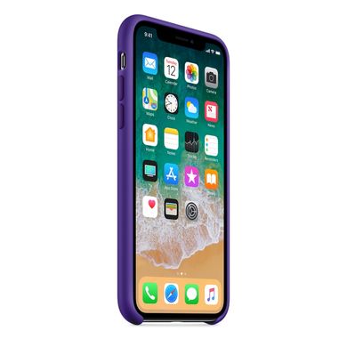 Силиконовый чехол Apple iPhone X Silicone Case (MQT72) Ultra Violet 1409 фото