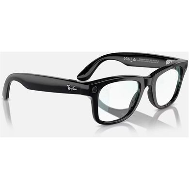 Смарт-окуляри Ray-Ban Meta Wayfarer Shiny Black Frame Clear Lenses (RW4006 601/SB 50-22)