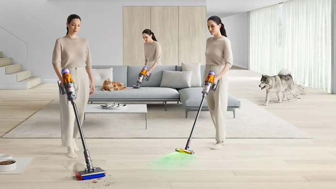 Беспроводной пылесос с насадкой для влажной уборки Dyson V12s Detect Slim Submarine (485350-01) 111344 фото