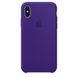 Силіконовий чохол Apple iPhone X Silicone Case (MQT72) Ultra Violet 1409 фото