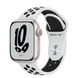 Apple Watch Nike Series 7 GPS, 41mm Starlight Aluminium Case With Nike Sport Band Pure Platinum/Black (MKN33) 4172 фото 1