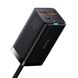 Мережевий зарядний пристрій Baseus GaN3 Pro 2U+2C 100W EU Black (CCGP000101) 02108 фото 4