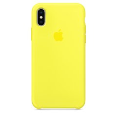 Силиконовый чехол для iPhone X цвет «жёлтый неон» (MR6E2) 1410 фото