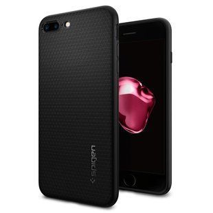 Гнучкий чохол-накладка Spigen Liquid Air Armor чорний для iPhone 7 Plus 1979 фото
