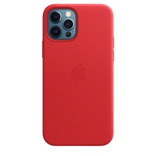 Чохол Apple Leather Case with MagSafe (PRODUCT) Red (MHKD3) iPhone 12/iPhone 12 Pro 3856 фото