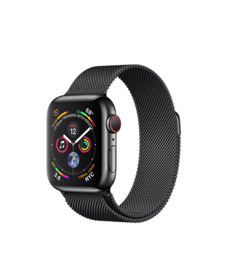 Apple Watch Series 4 (GPS+LTE) 40mm Space Black Stainless Steel Case with Space Black Milanese Loop (MTUQ2) 2078 фото