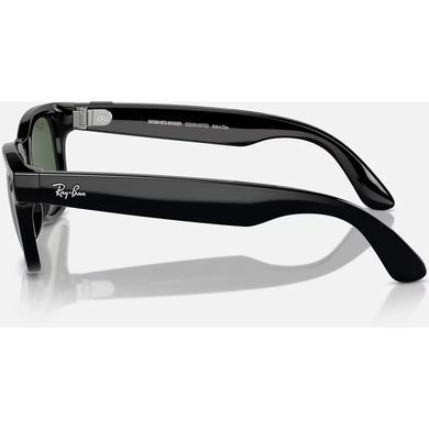 Смарт-очки Ray-Ban Meta Wayfarer Shiny Black Frame Green Lenses (RW4006 601/71 50-22)