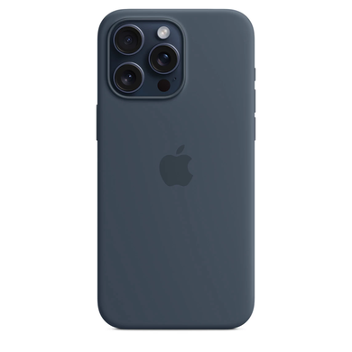 Чехол Apple iPhone 15 Pro Max Silicone Case with MagSafe - Storm Blue (MT1P3) 7797 фото