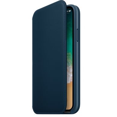 Чехол-книжка Apple на Айфон 10 голубой (MQRW2) 1473 фото