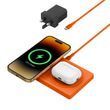 Беспроводное зарядное устройство Belkin BoostCharge Pro 2-in-1 Wireless Charging Pad with Official MagSafe Charging 15W - Orange (HR1H2)
