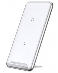 Беспроводная зарядка Baseus Three-coil Wireless charging pad White (WXHSD-B02) 2804 фото