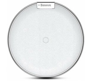 Бездротова зарядка Baseus iX Desktop Wireless Charger Leather (White) 1933 фото