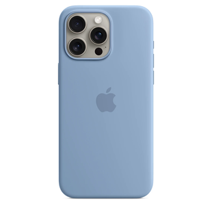 Чохол Apple iPhone 15 Pro Max Silicone Case with MagSafe - Winter Blue (MT1Y3) 7798 фото