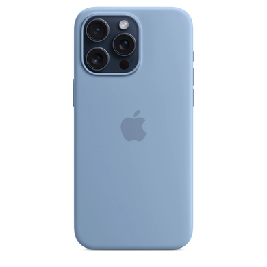 Чохол Apple iPhone 15 Pro Max Silicone Case with MagSafe - Winter Blue (MT1Y3) 7798 фото