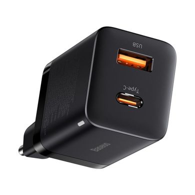 Мережевий зарядний пристрій Baseus Super Si Pro Quick Charger USB/Type-C 30W Black (CCSUPP-E01) 02110 фото