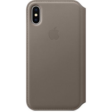 Чехол-книжка кожаный для iPhone X Apple светло-коричневый (MQRY2) 1474 фото