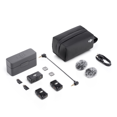 Мікрофонна радіосистема DJI Mic 2 [2 TX + 1 RX + Charging Case] (CP.RN.00000325.01) 98124 фото