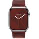 Apple Watch Hermès Series 7 Silver Stainless Steel Case with Circuit H Single Tour