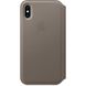 Чехол-книжка кожаный для iPhone X Apple светло-коричневый (MQRY2) 1474 фото 3